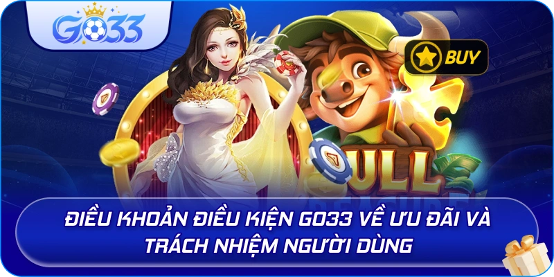 Điều Khoản Điều Kiện GO33 về ưu đãi và trách nhiệm người dùng